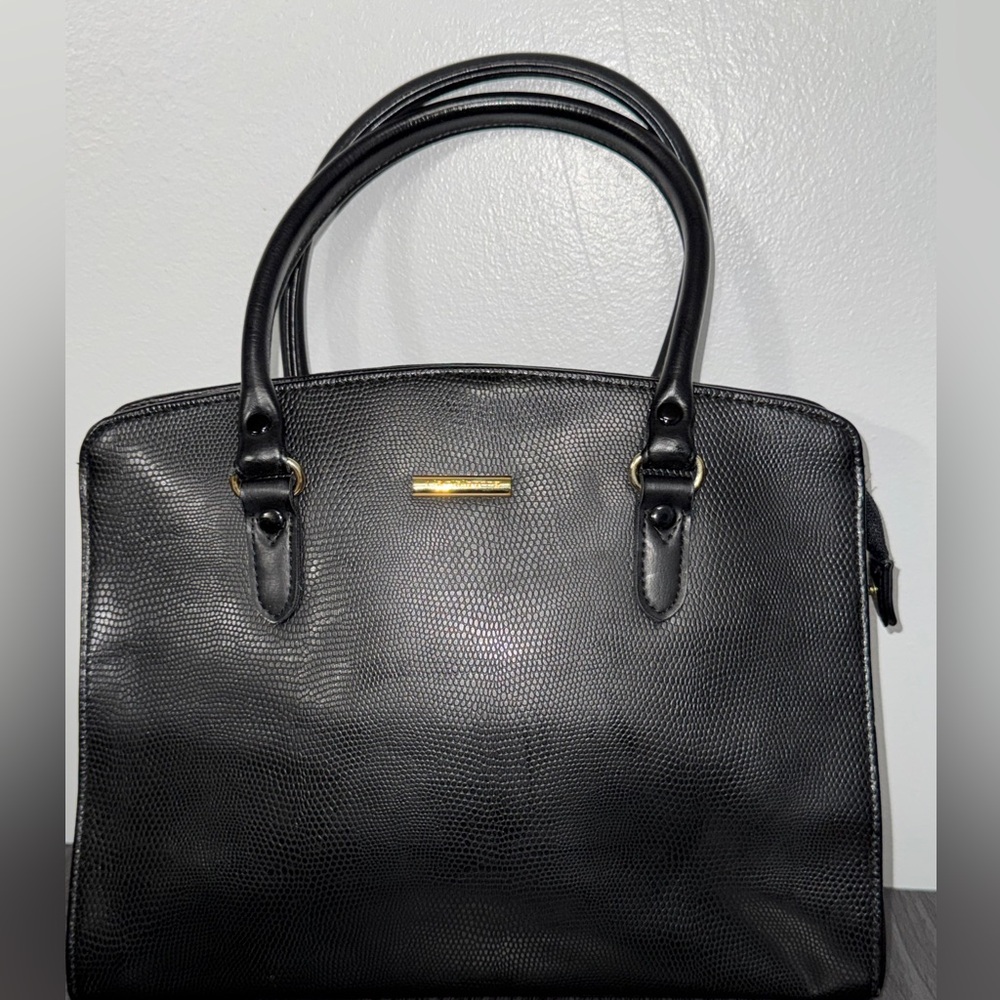 Vintage Liz Claiborne Black Textured Crossbody Bag